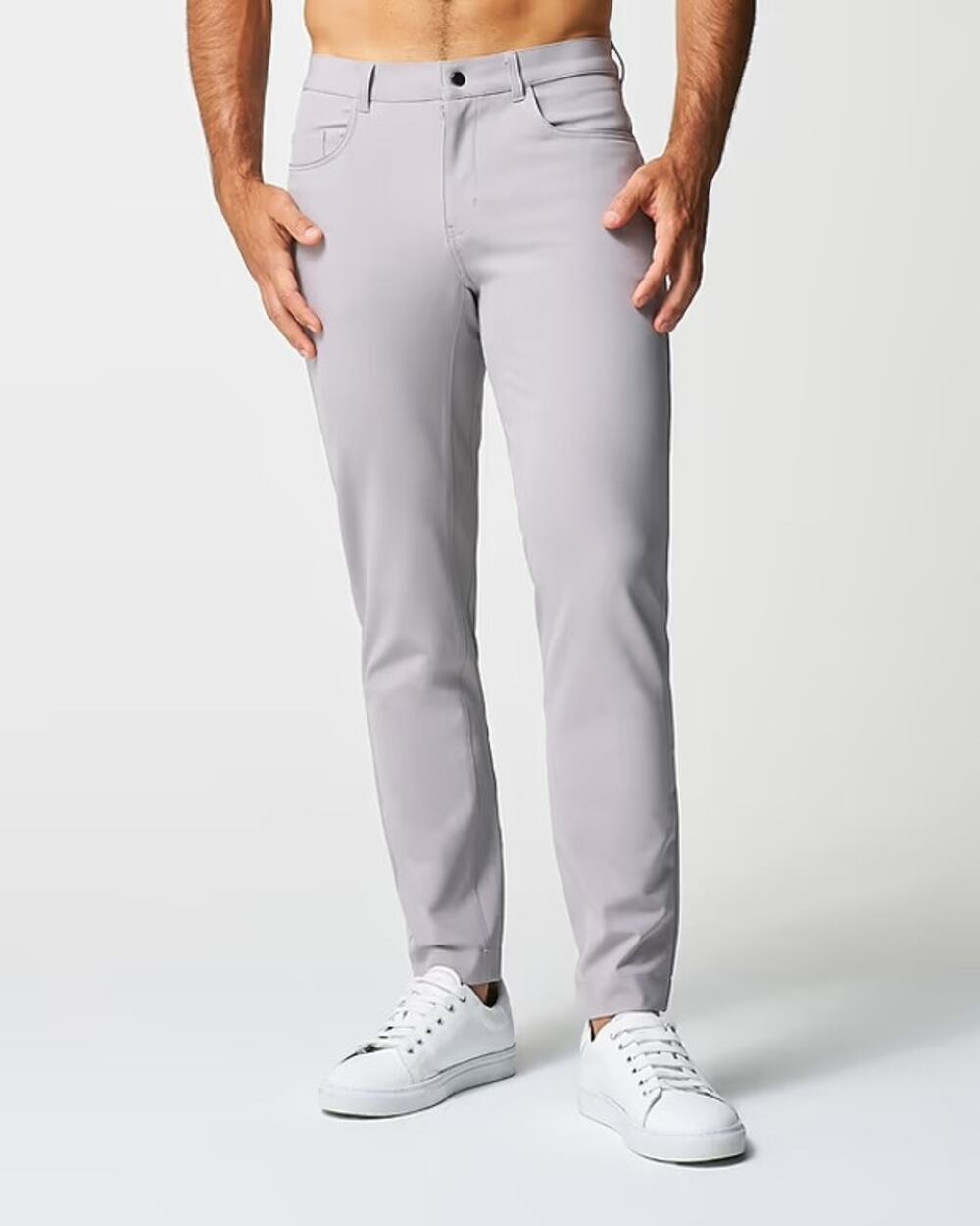 State & Liberty Athletic Fit Stretch Tech Chino Pants Light Grey Men’s 29 Golf